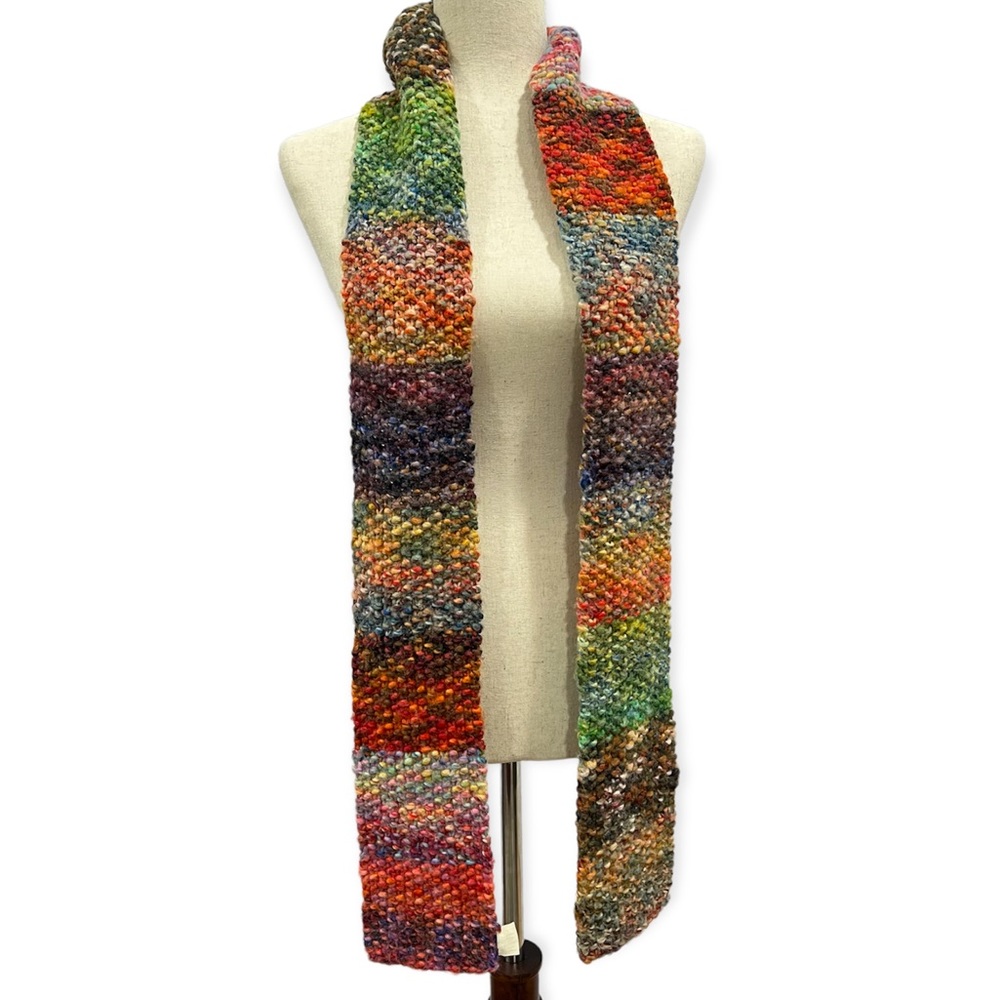 Sold: Free People multicolored knit scarf 6’ long - Picture 2 of 8